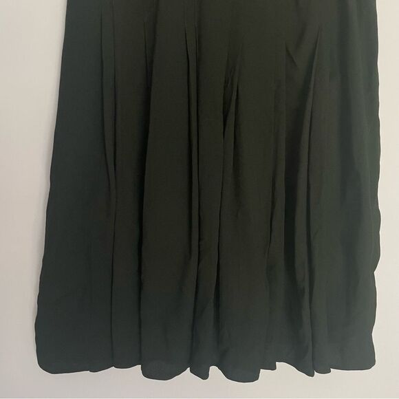 JLS Boutique Vintage Pleated Midi Skirt in Black Jean Louis Scherrer Paris Med - Picture 2 of 6